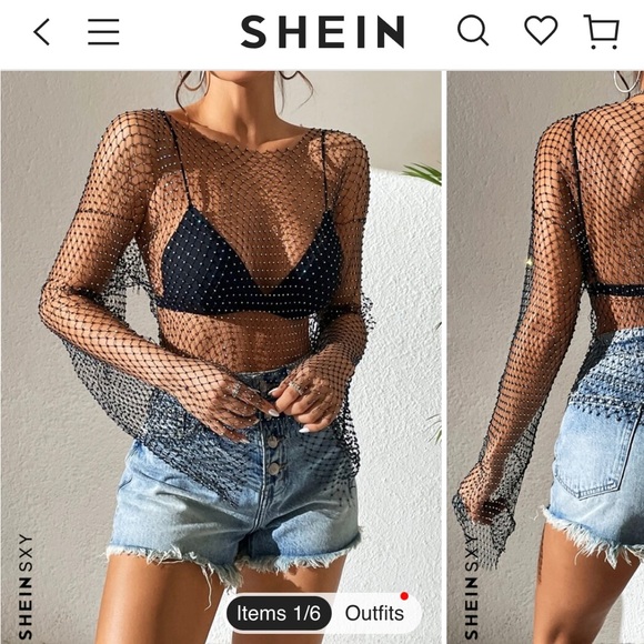 SHEIN Tops - SHEIN Mesh Top